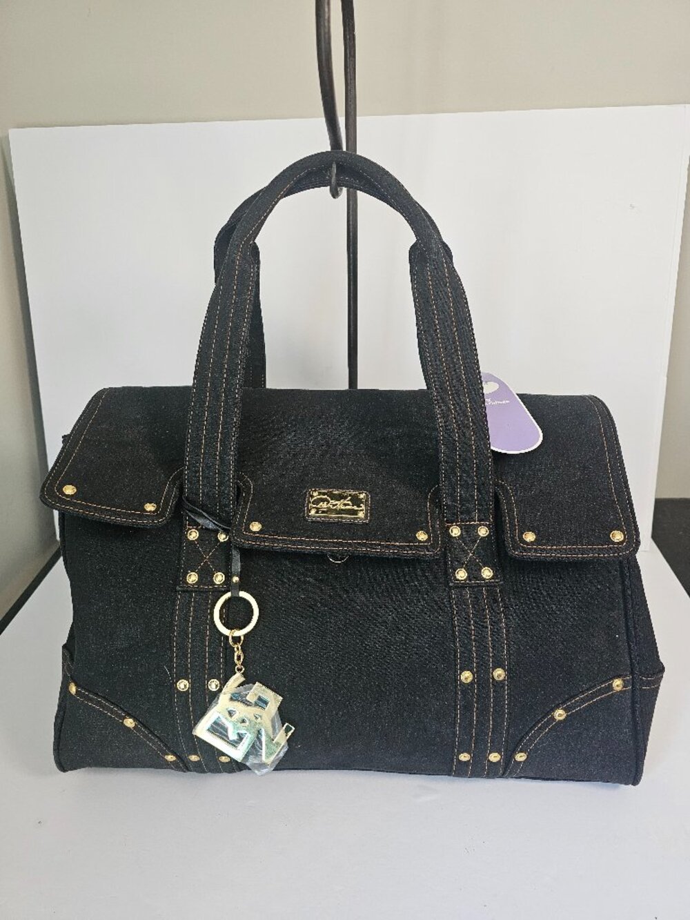 DG2 Bag Travel Black Denim Travel NWT Flaw